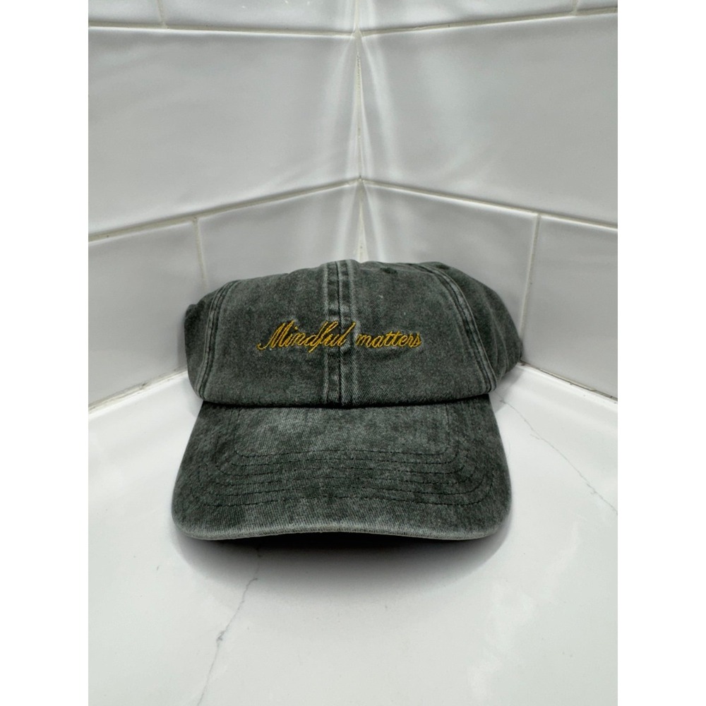 NEW Active After Coffee 'Mindful Matters' Cap / Spring Green / One Size NWT